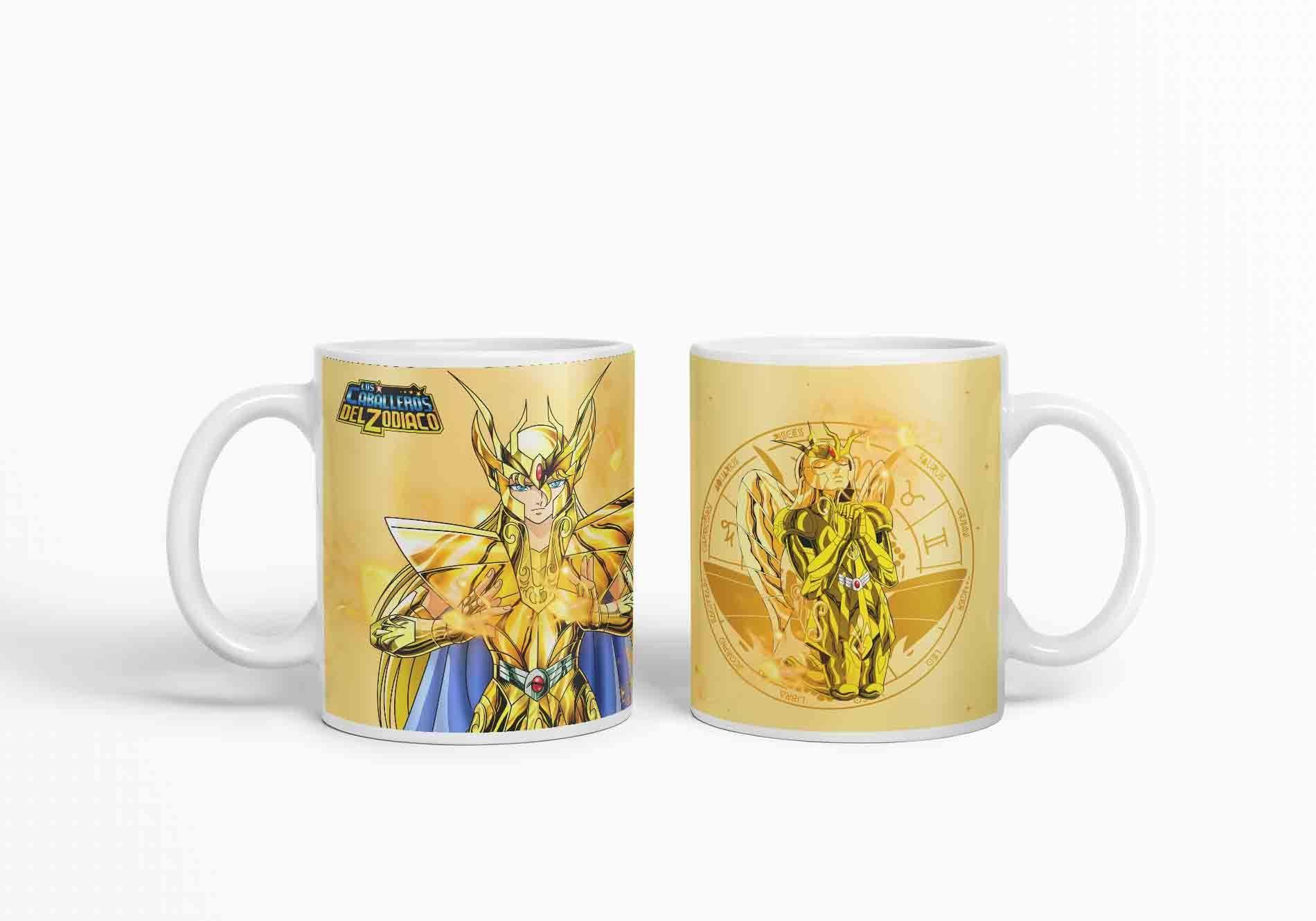 Taza Caballero del Zodiaco - virgo dorado D28 (320ml)-2