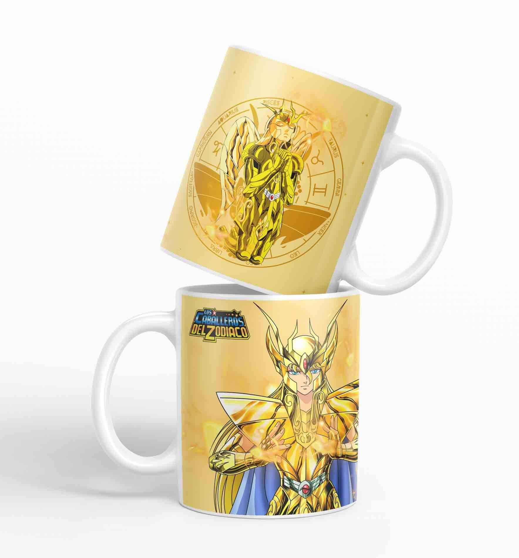 Taza Caballero del Zodiaco - virgo dorado D28 (320ml)-0