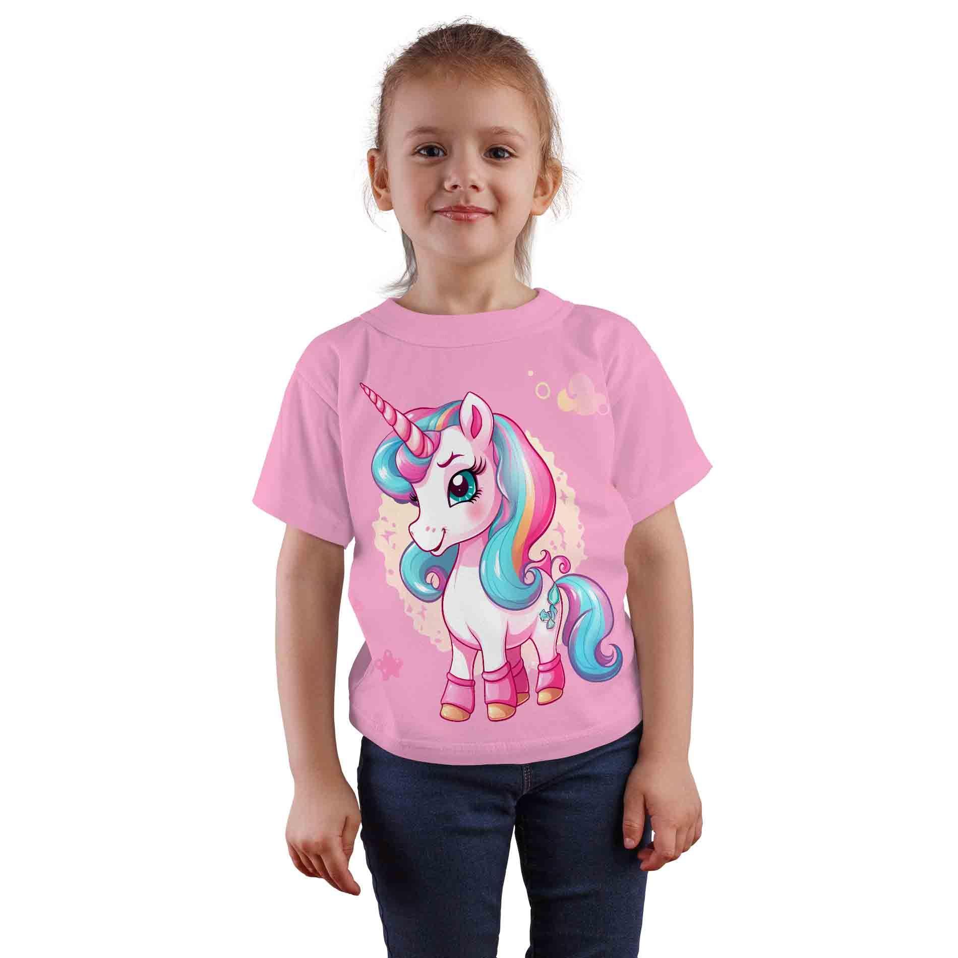 Polera Rosada Unicornio D11-0