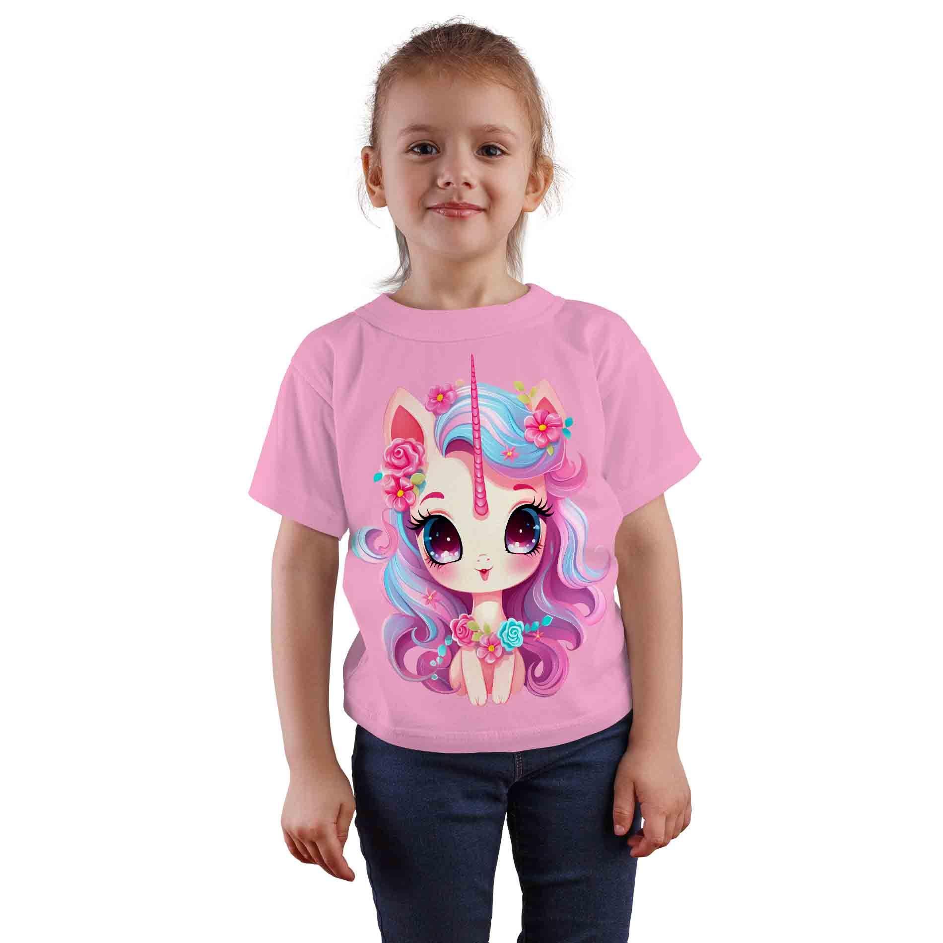 Polera Rosada Unicornio D17-0