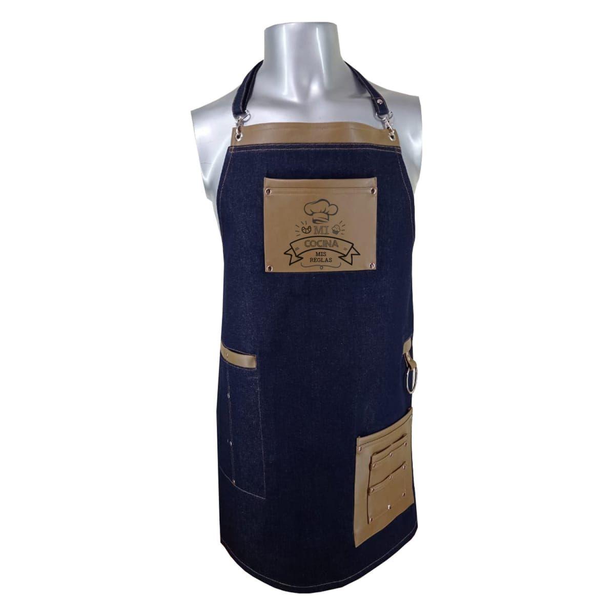 Pechera Delantal Mi Cocina Mis Reglas Ocre D1-0