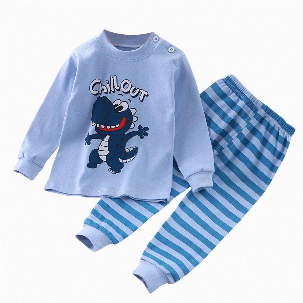 Pijama Dinosaurio para Niños Y Bebés 100% Algodón-0
