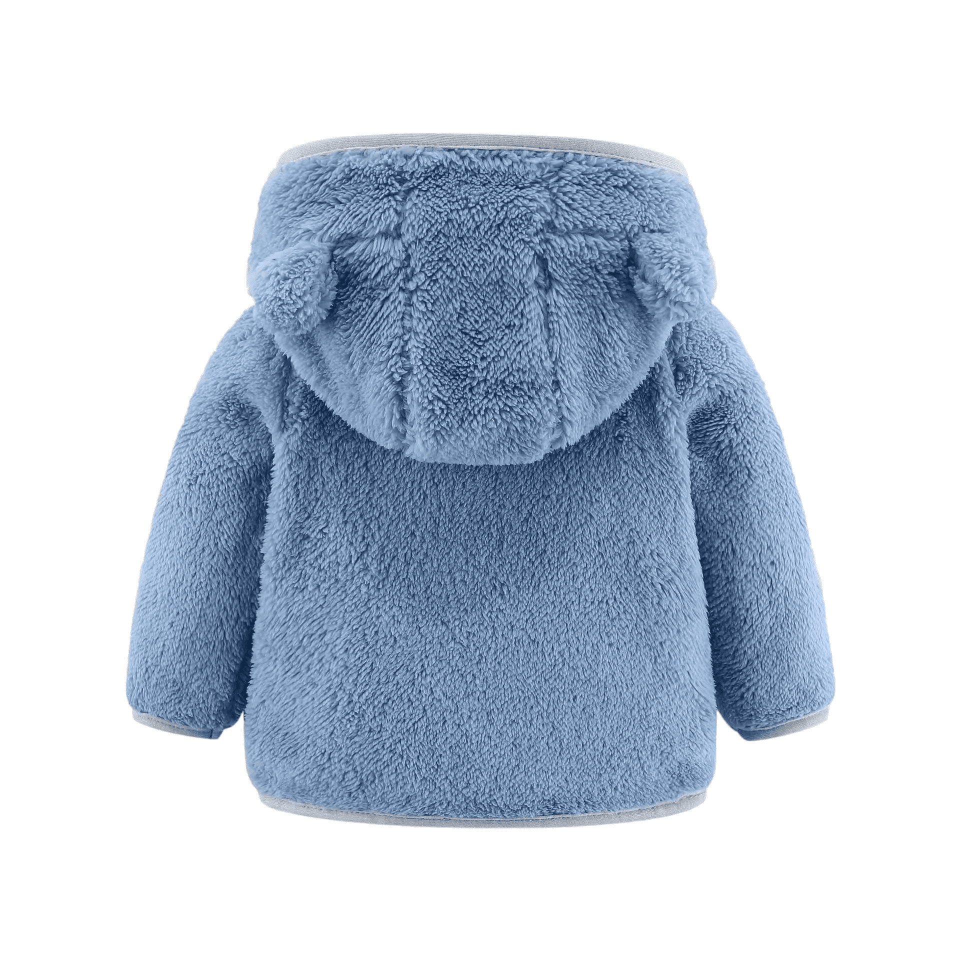 Polerón Polar Azul Claro Peludito Para Bebés-1