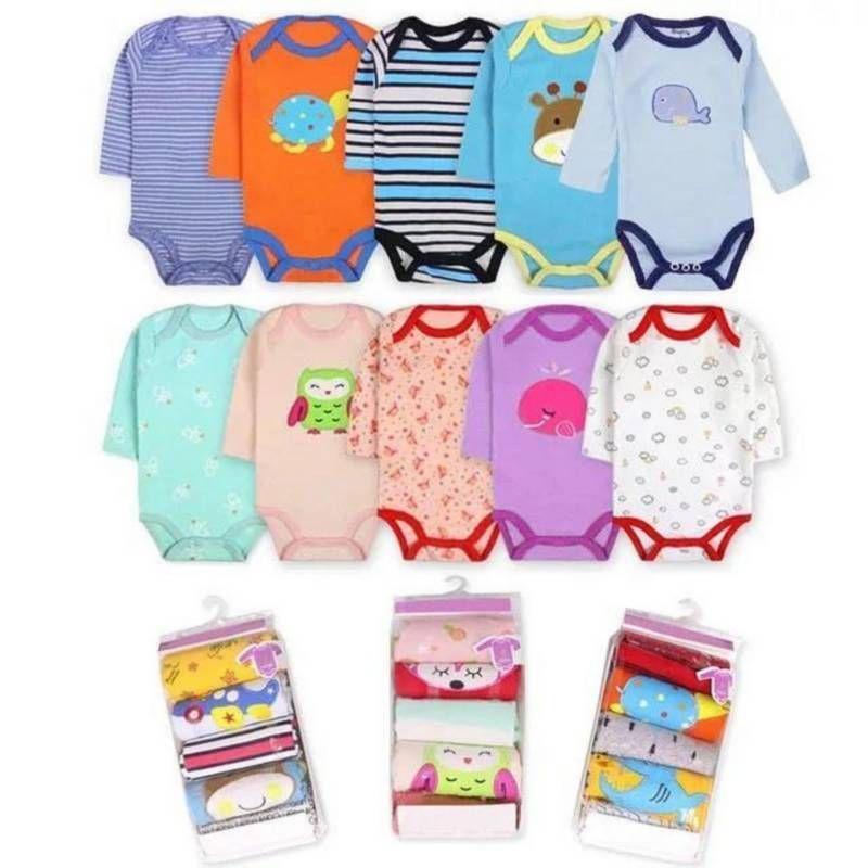 Set de Body para Bebé Manga Larga Pack 5 - 100% Algodón-3