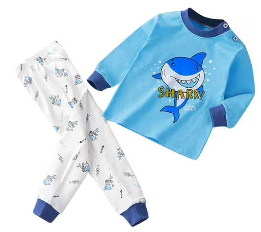 Pijama Tiburoncito Para Niños Y Bebés 100% Algodón Hipoalergénico-2