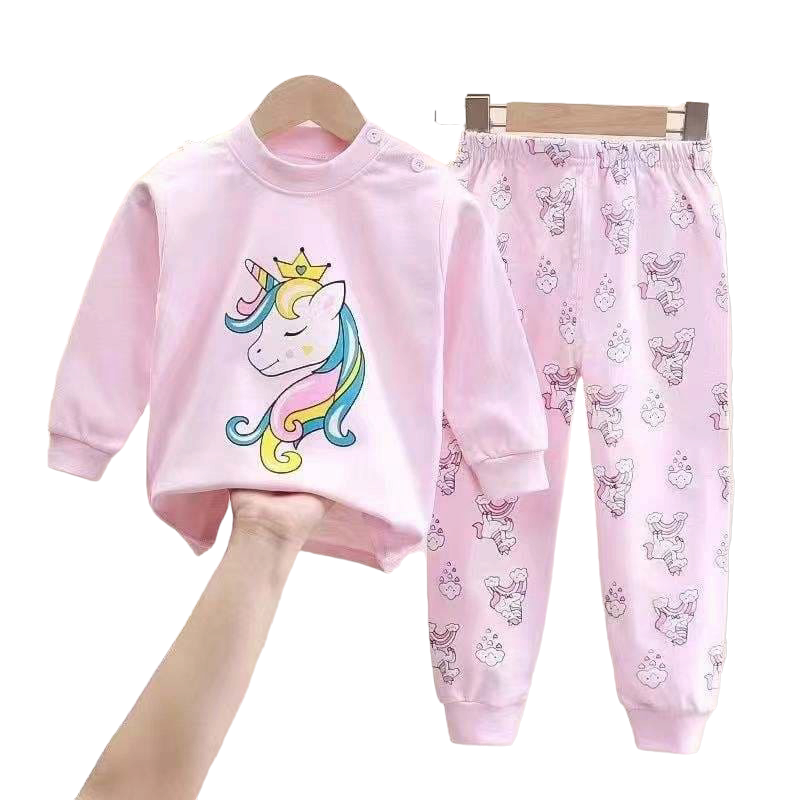 Pijama Unicornio Para Niñas Y Bebés 100% Algodón Hipoalergénico-0