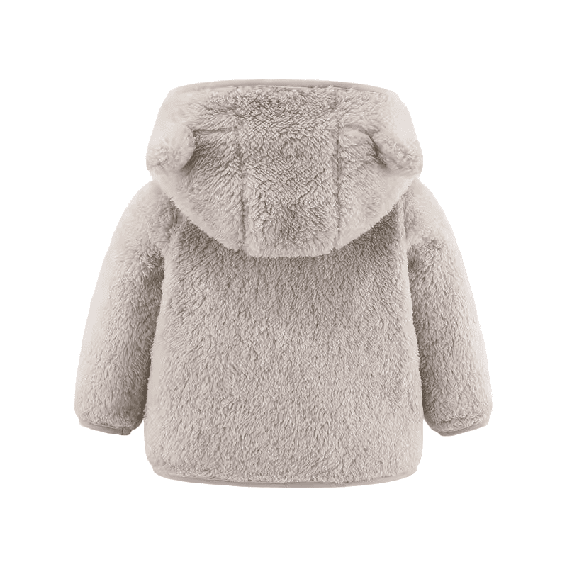Polerón Polar Beige Peludito Para Bebés-1