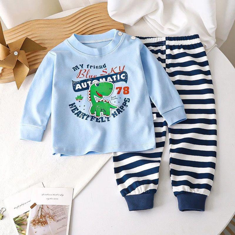 Pijama Dinosaurio para Niños Y Bebés 100% Algodón-1