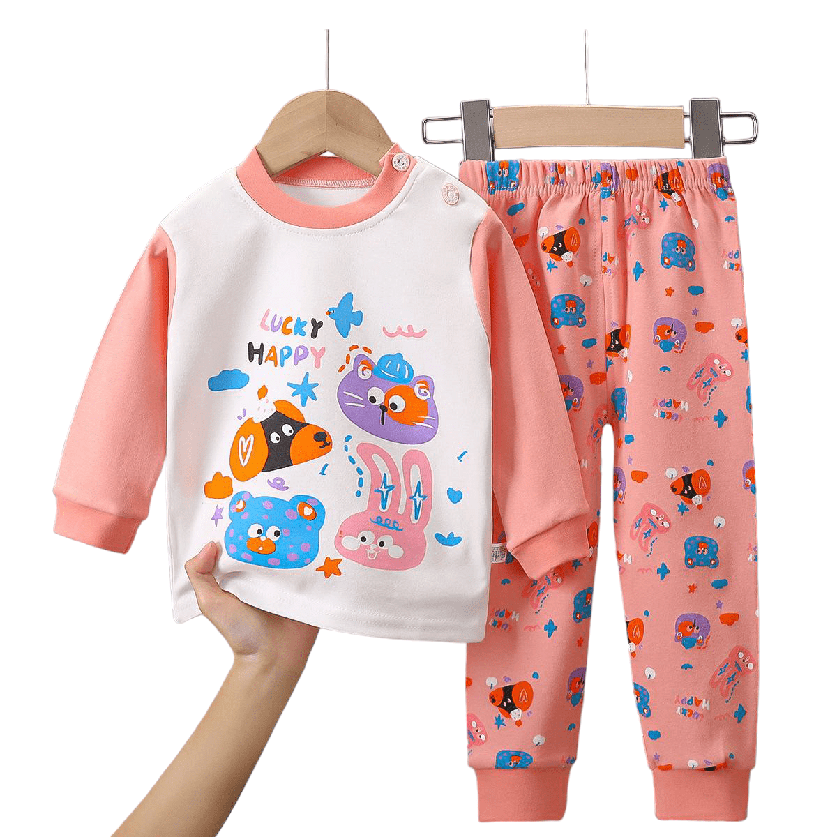 Pijama Animalitos Para Niñas Y Bebés 100% Algodón-0