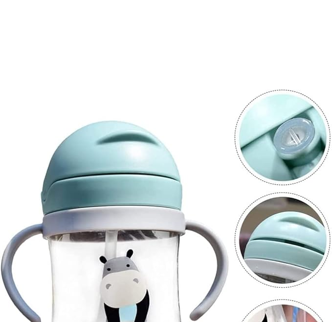 Vaso Antiderrame Con Bombilla Y Asas Para Bebé 350ml 6m+-4