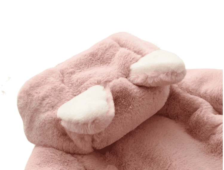 Polerón Peludito Rosado Para Niñas Y Bebés-2
