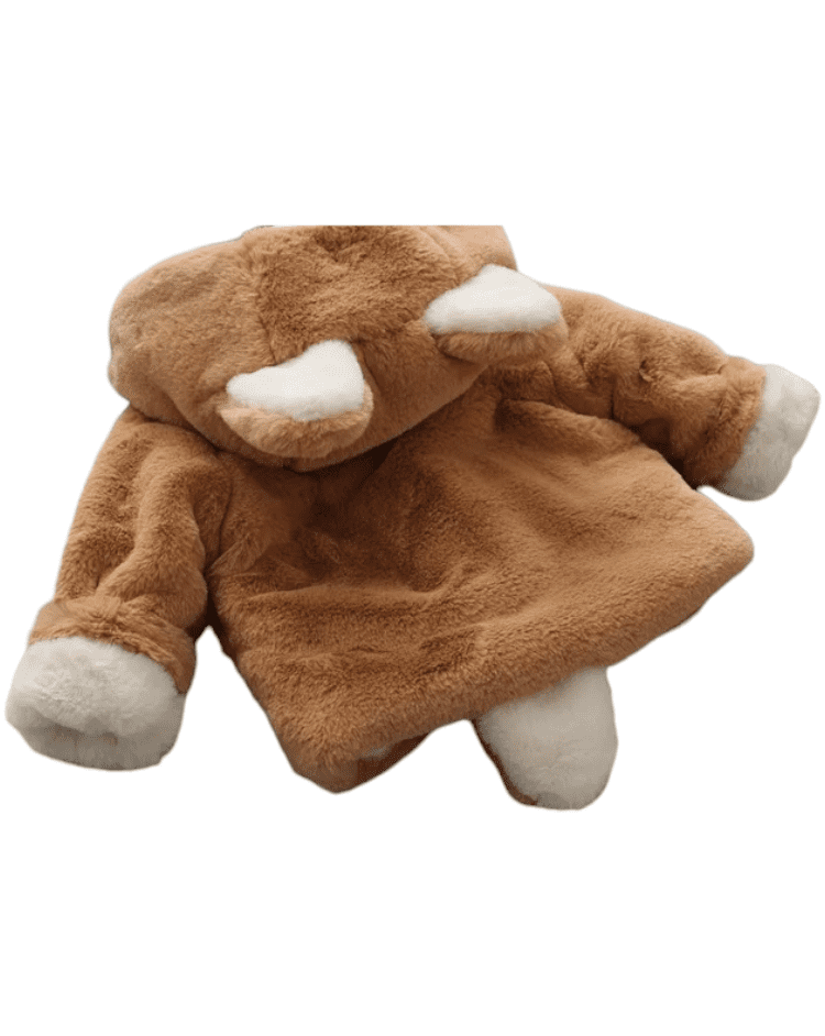 Poleron Marrón Con Colita Y Orejitas Para Niños Y Bebés-2