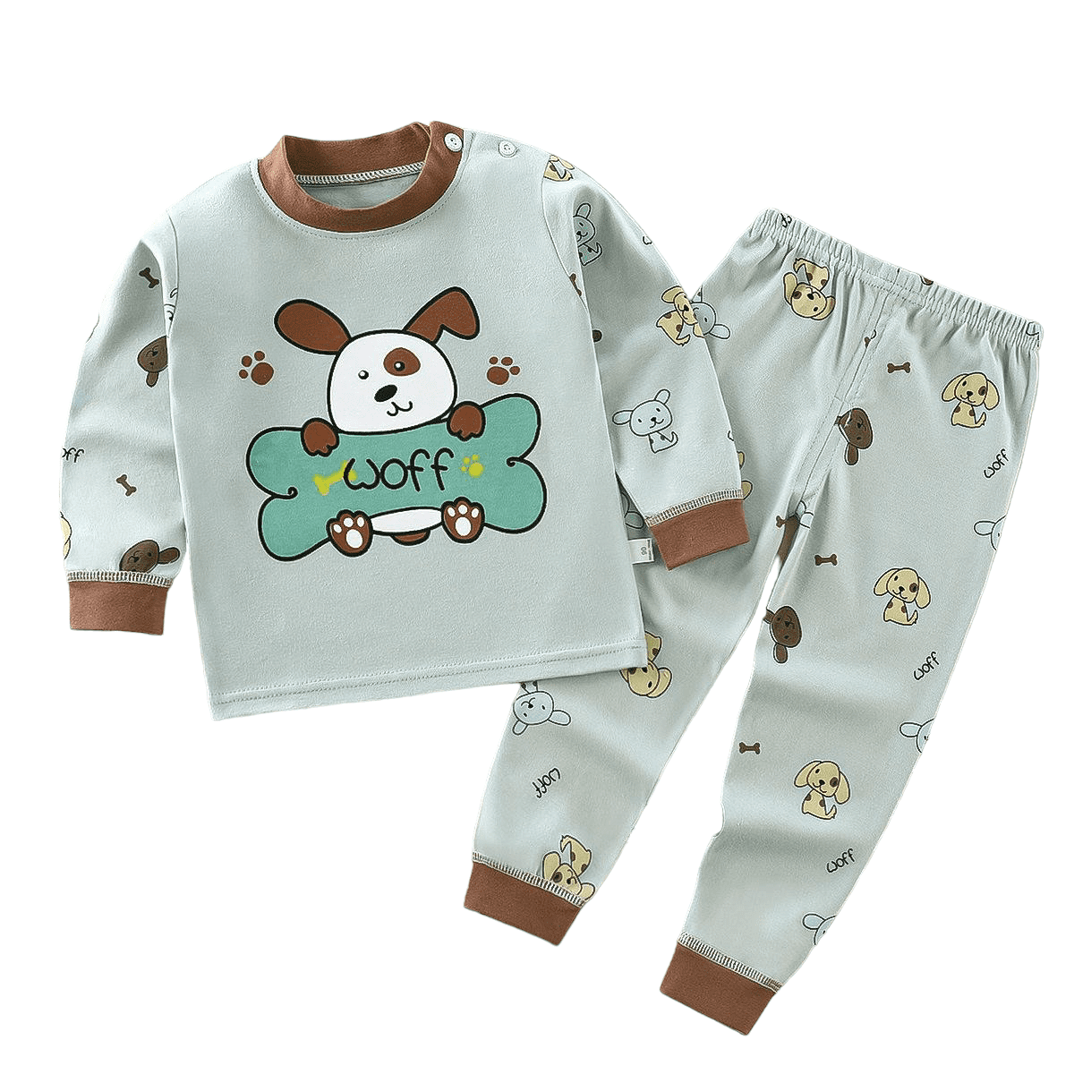 Pijama Perrito Para Niñas Y Bebés 100% Algodón Hipoalergénico-0