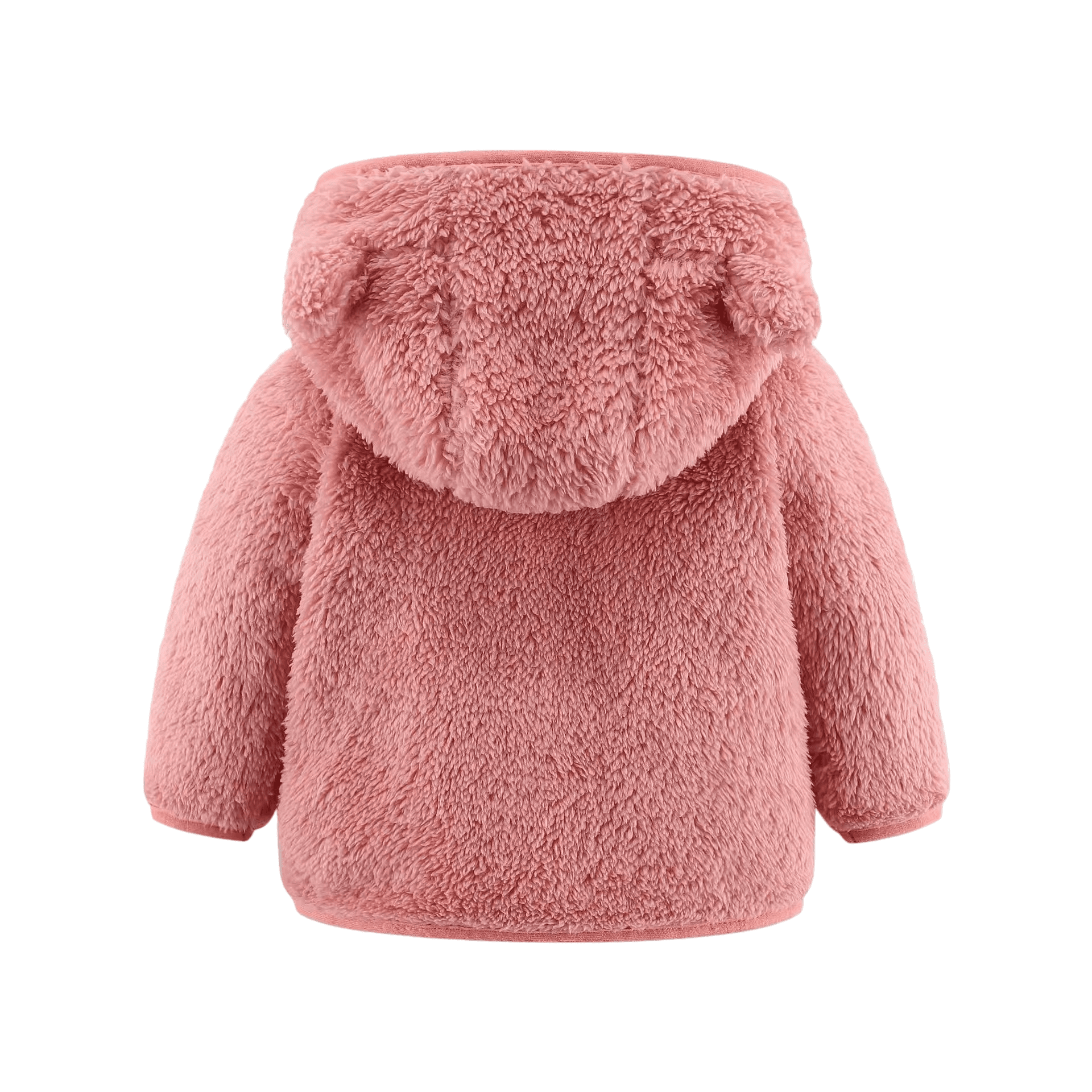 Polerón Polar Rosado Peludito Para Bebés-1