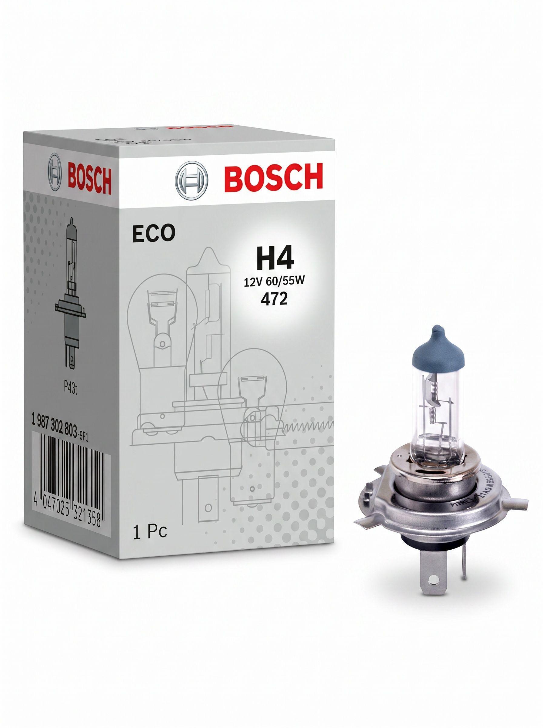 Ampolleta Bosch H4 Eco 12V 60 55W P43t-2