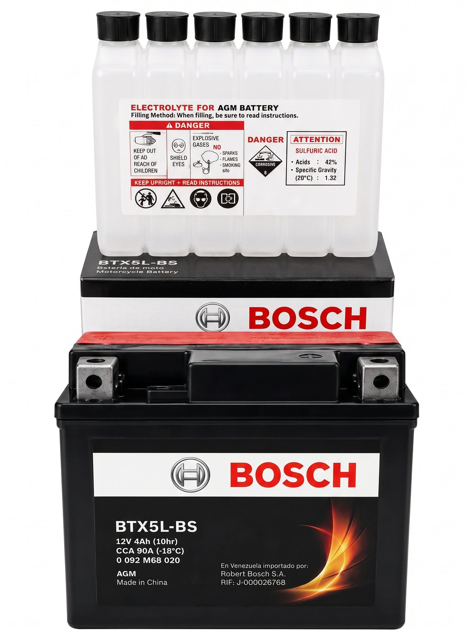 Bateria Bosch AGM BTX5L BS 12V 4Ah YTX5L BS-3