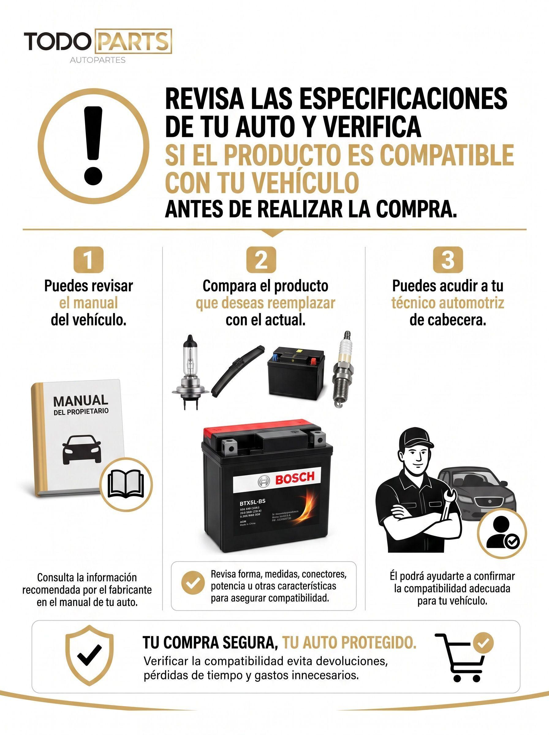 Bateria Bosch AGM BTX5L BS 12V 4Ah YTX5L BS-6