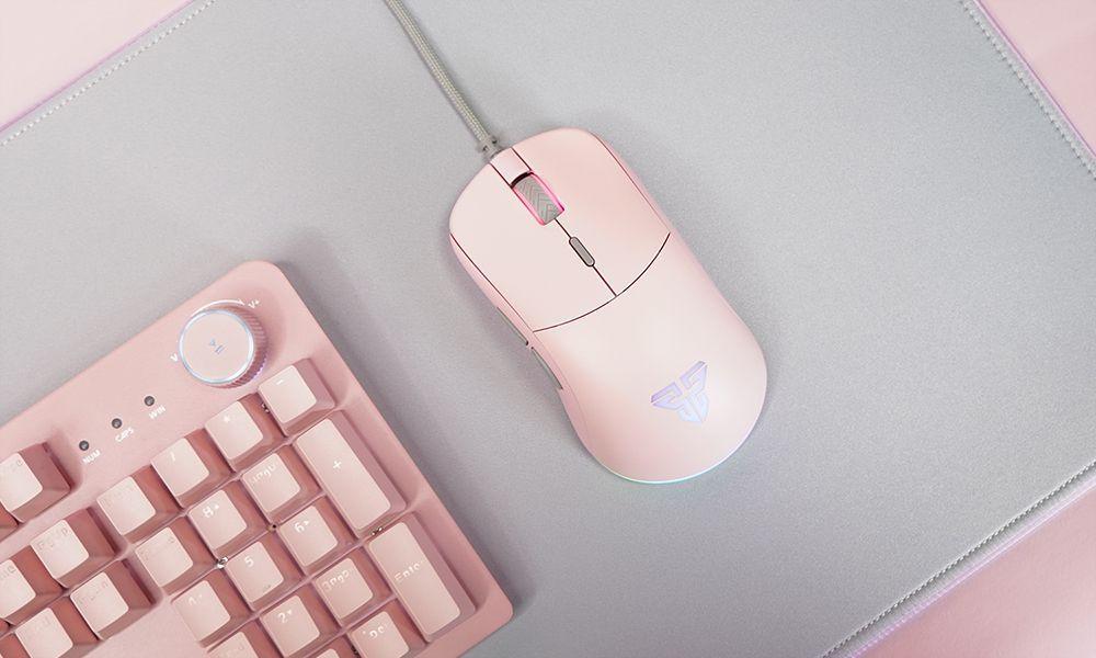 Mouse Gamer Fantech Helios Ux3 Rgb 16000 Dpi Rosado-3