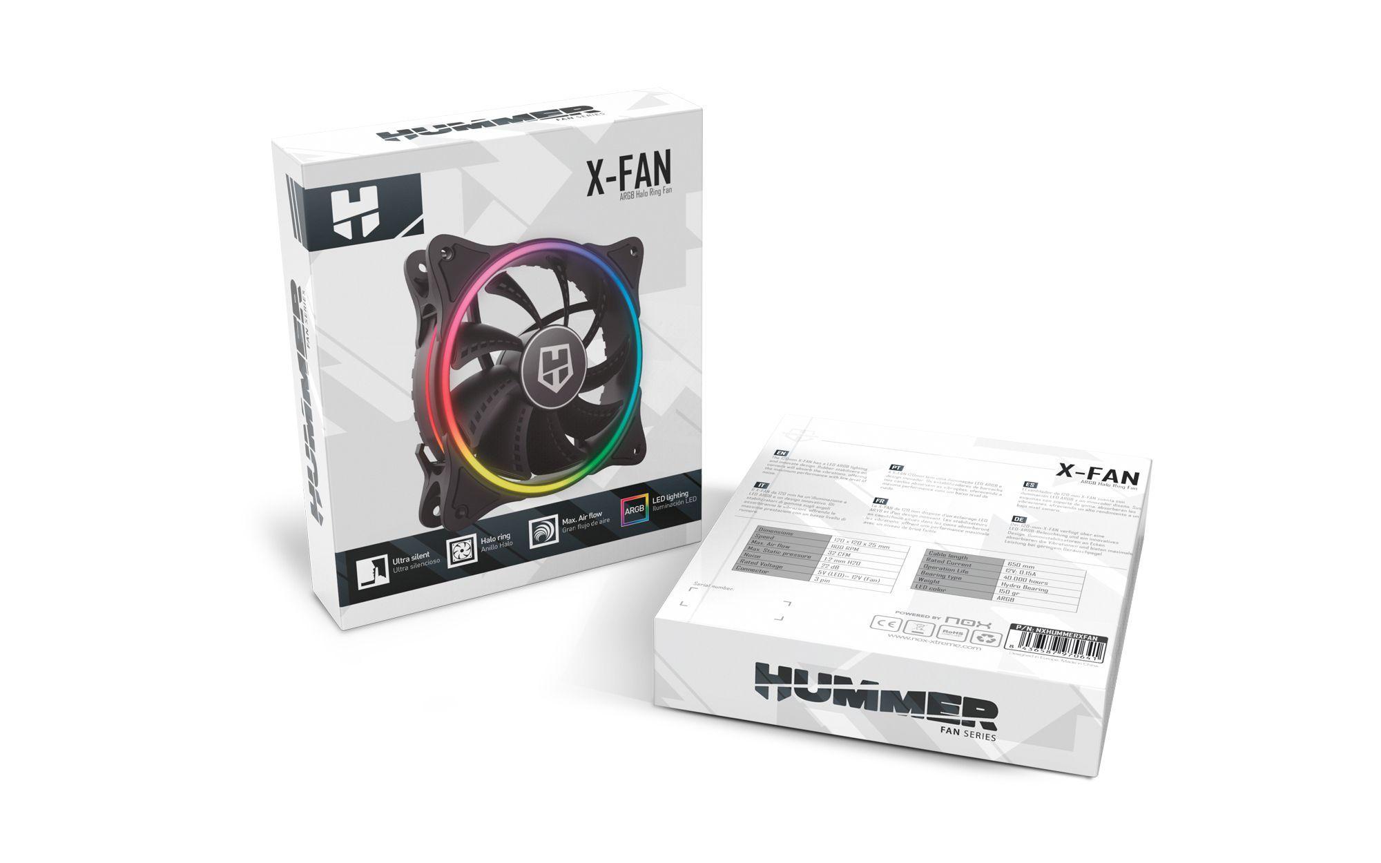 Ventilador Nox Halo Ring 120mm Rgb Negro-3