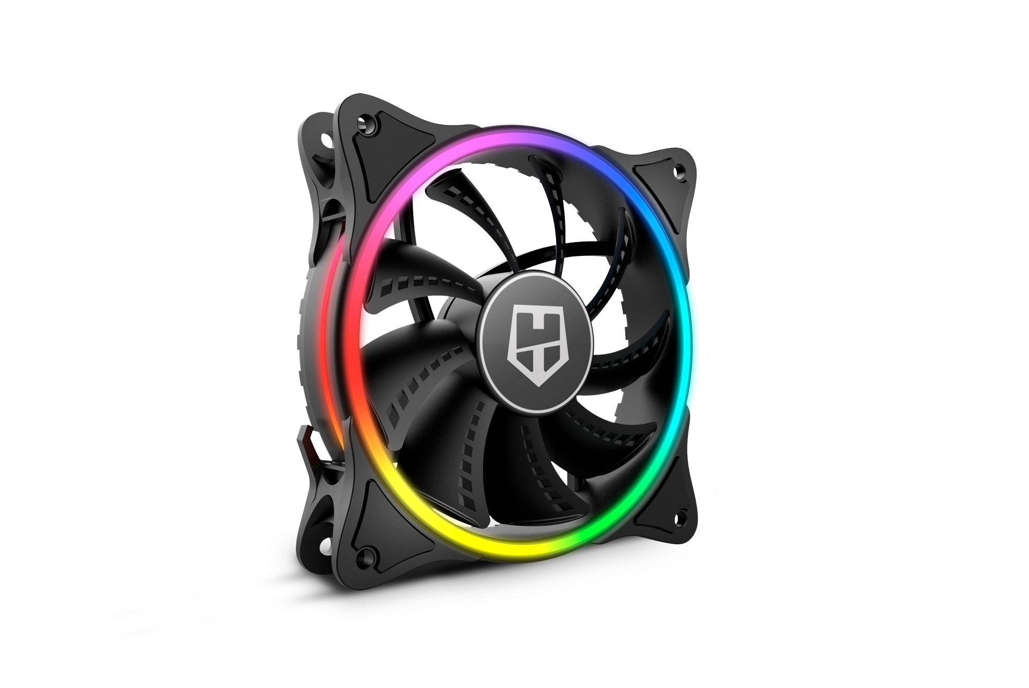 Ventilador Nox Halo Ring 120mm Rgb Negro-2