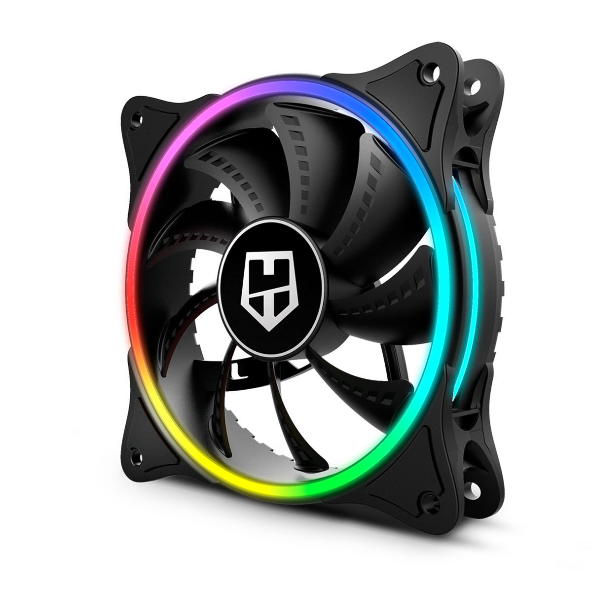 Ventilador Nox Halo Ring 120mm Rgb Negro-0