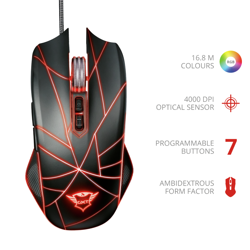Mouse Gamer Trust Gxt 160 Ture Rgb Negro-3