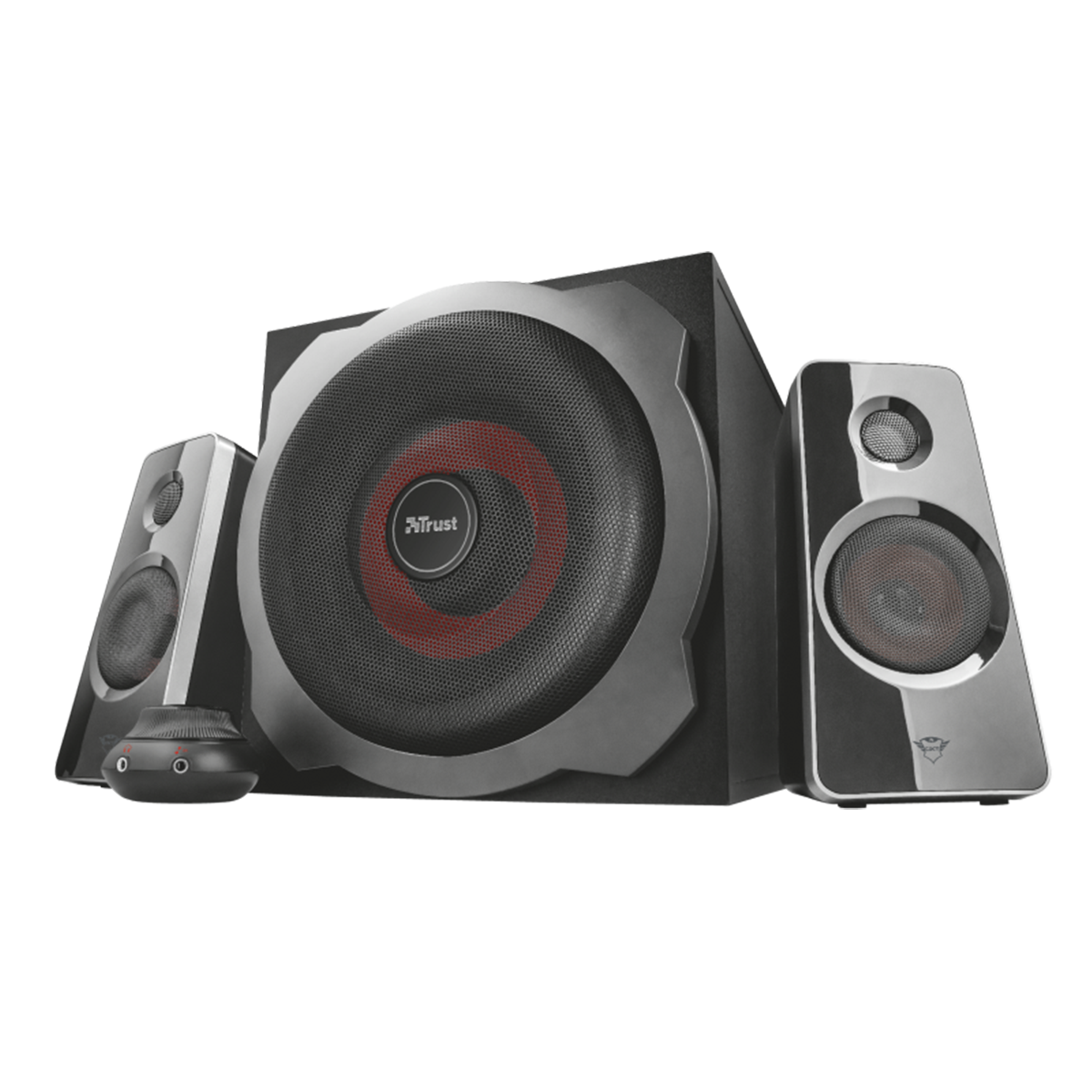 Parlante Subwoofer Trust Tytan 2.1 Gxt 38 Ultimate Bass Negro-0