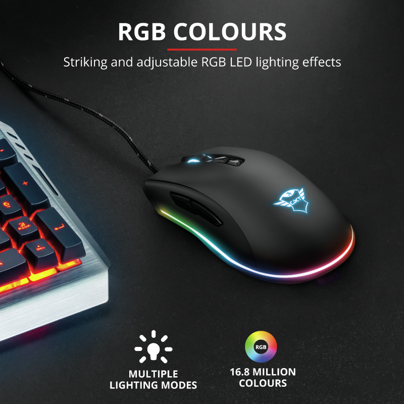 Mouse Gamer Gxt 900 Qudos Rgb Trust Negro-5