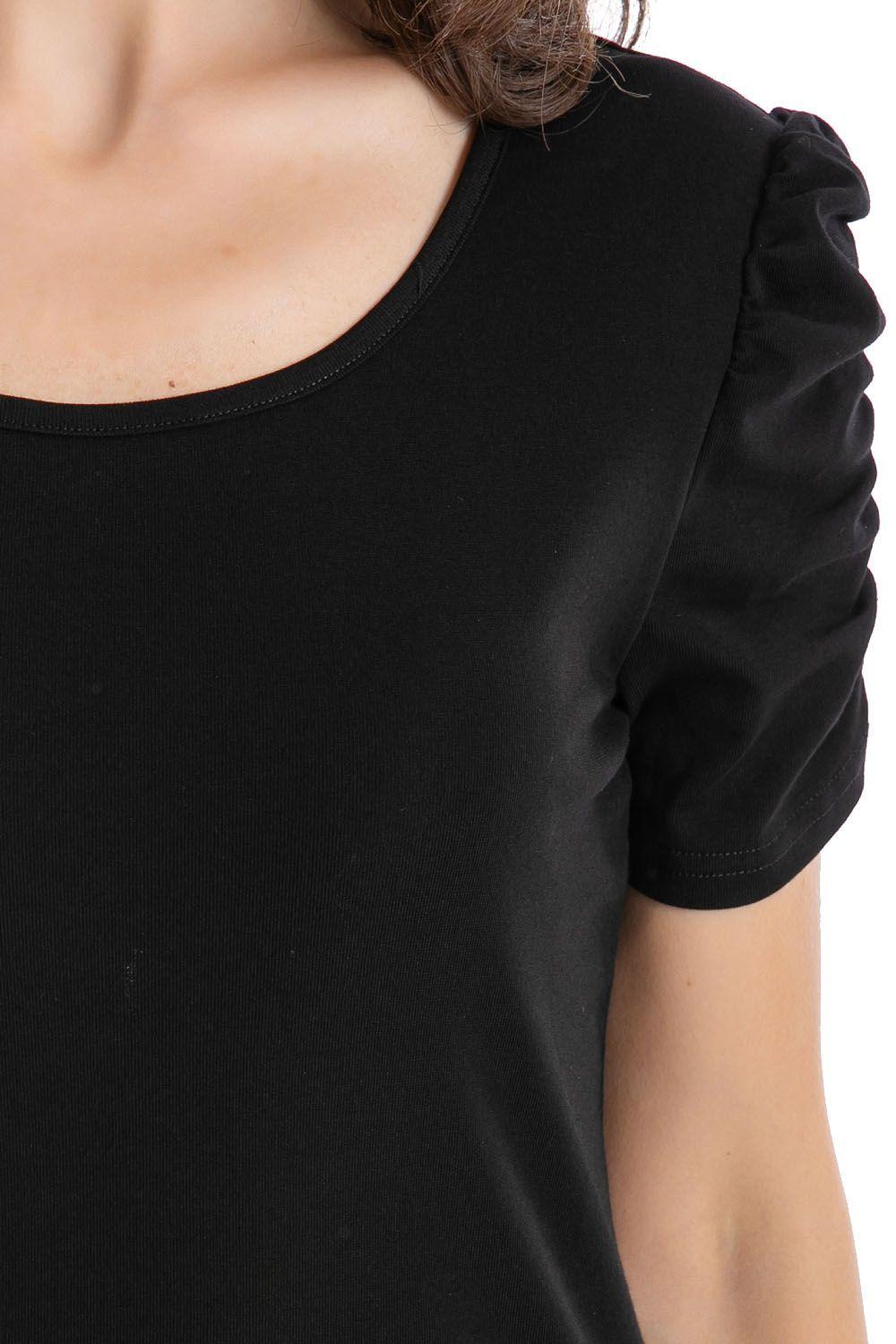 Polera Manga Princesa Negro Nicopoly-3