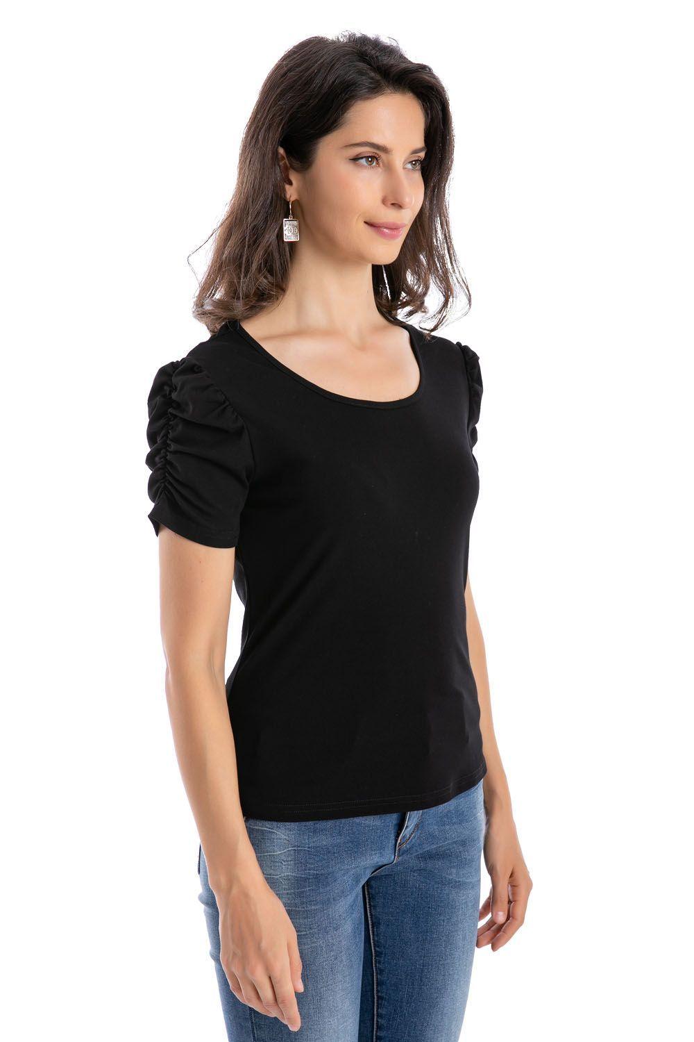 Polera Manga Princesa Negro Nicopoly-1