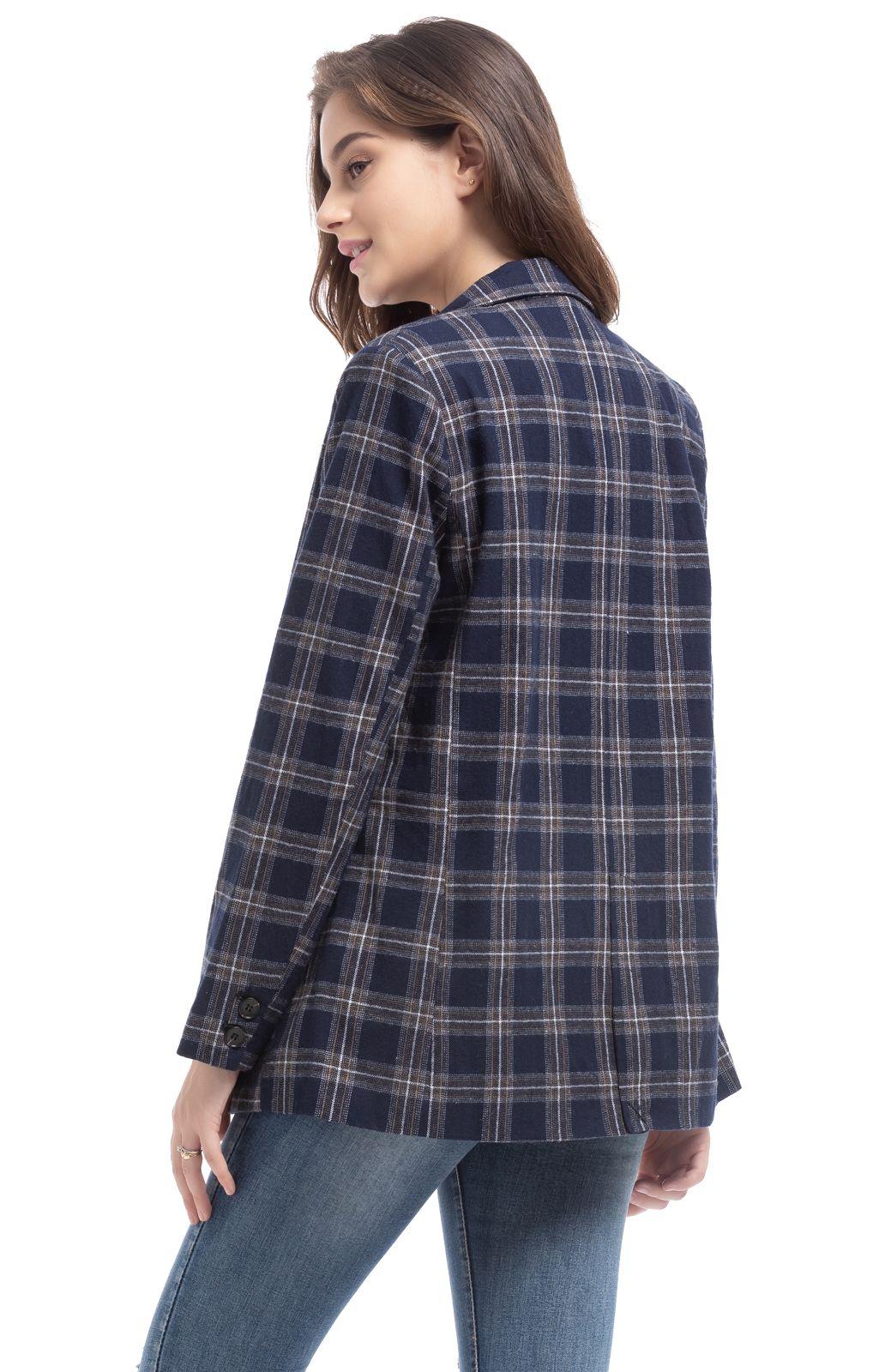 Chaqueta Cuadrillé Azul Nicopoly-1
