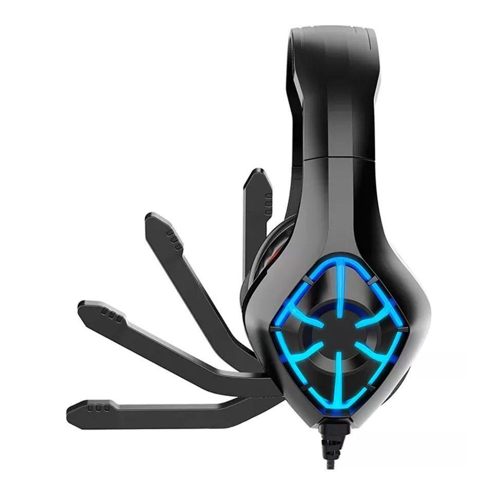 Audífono Gamer USB  Micrófono y Luz RGB GS-1000-1