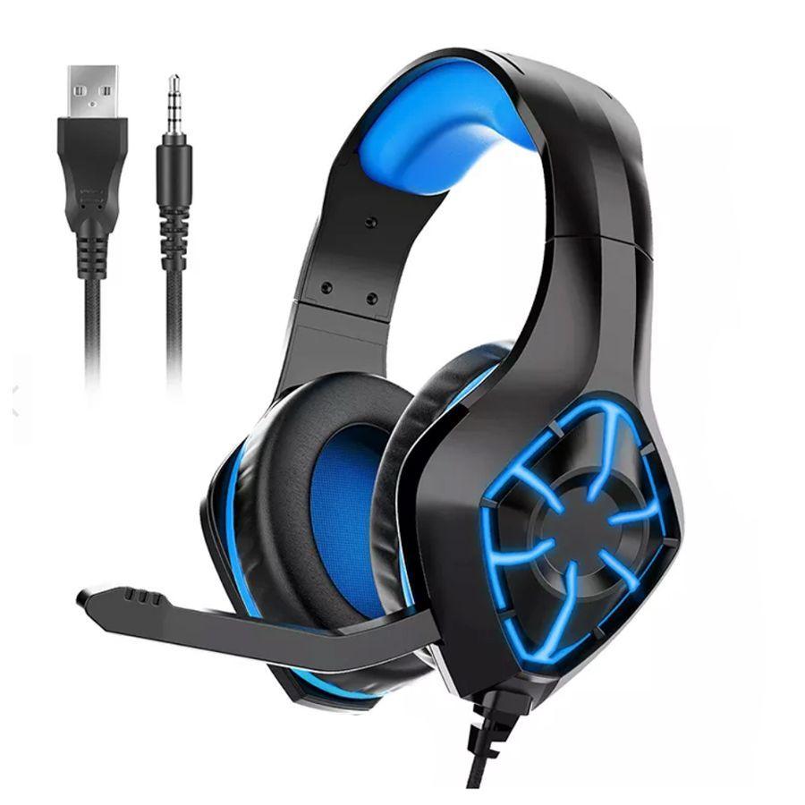 Audífono Gamer USB  Micrófono y Luz RGB GS-1000-0