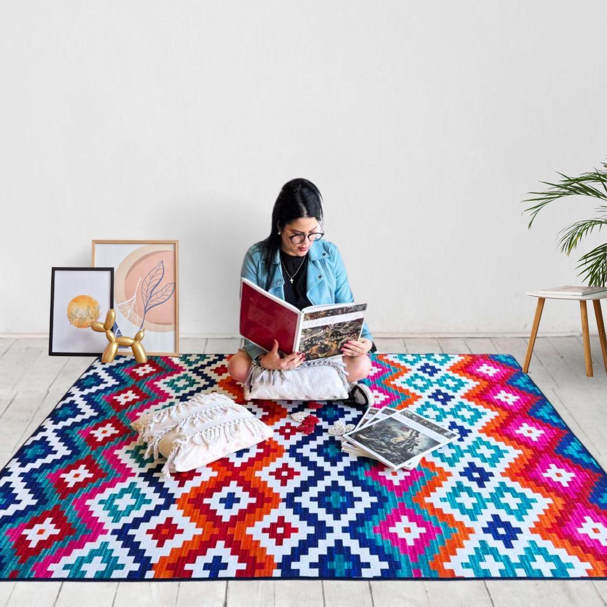 Alfombra Diseño Moscu Para Living 200x220 Clems-7