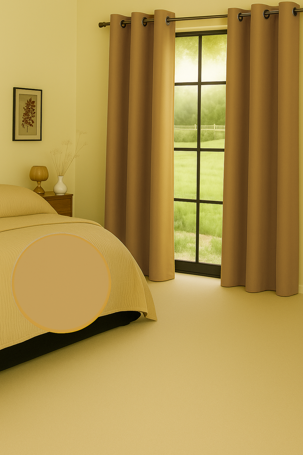 Pack 2 Cortina Tradicional 100% Blackout Dorado-3