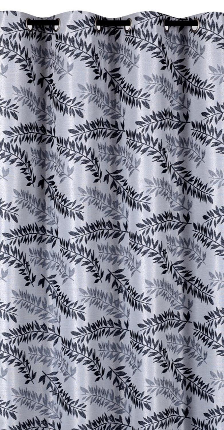 Pack 2 Cortina Tradicional 100% Blackout Hoja Gris-4