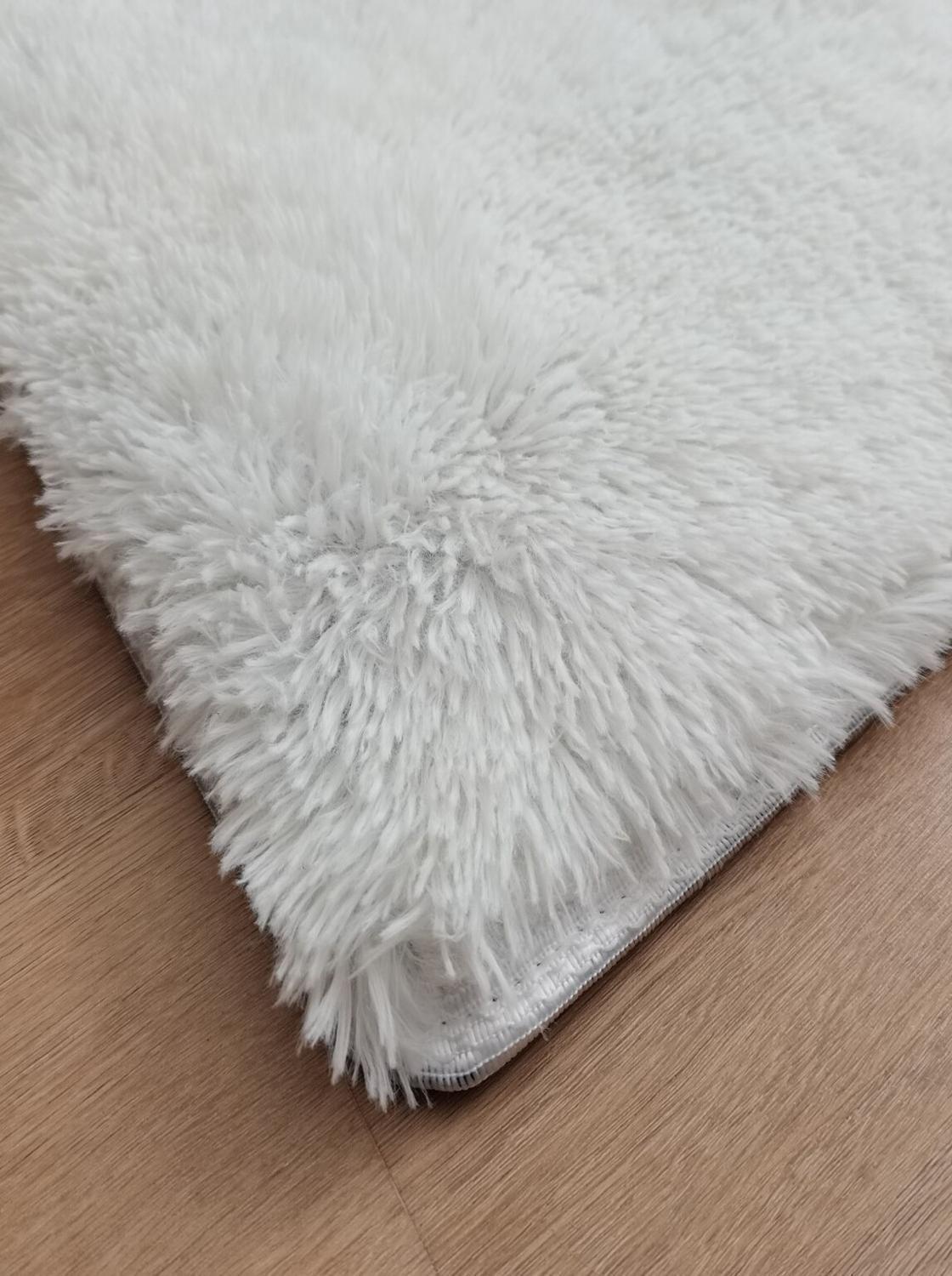 Alfombra Peluda Shaggy Crema 200x220-6