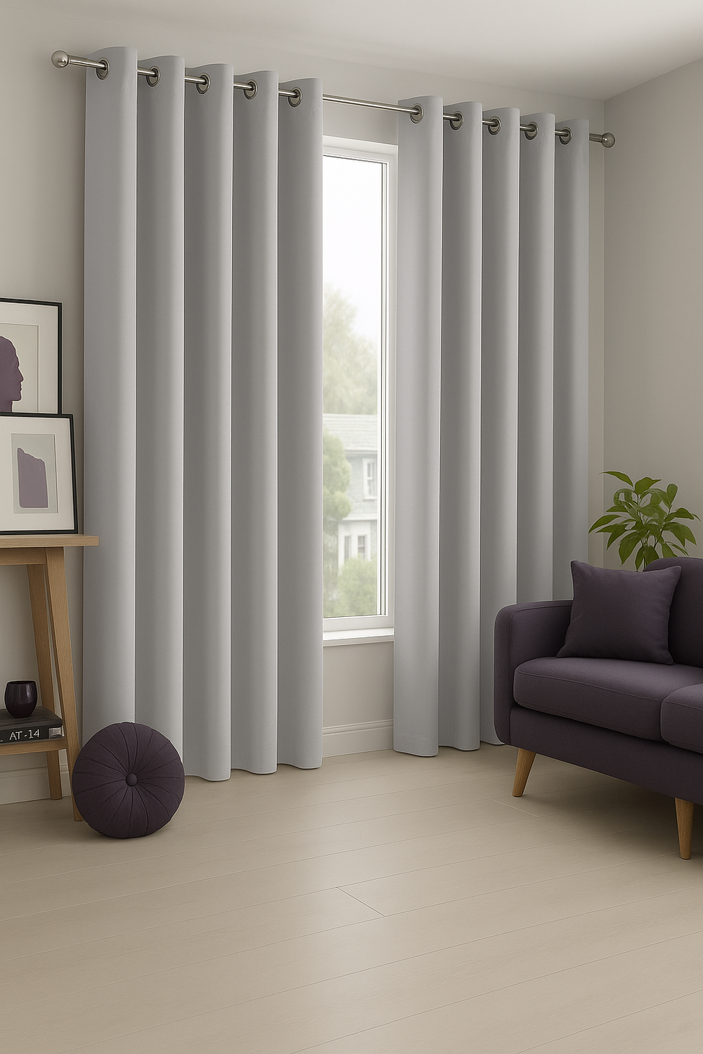 Cortina Tradicional 100% Blackout Marfil-4