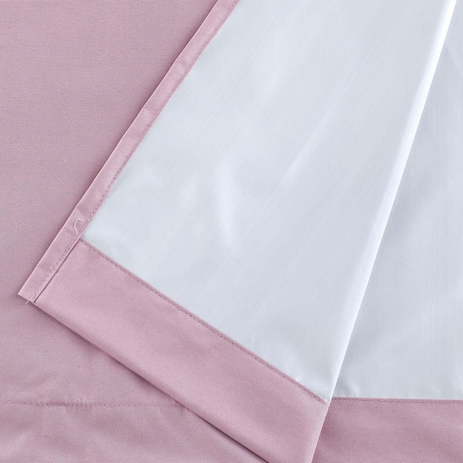 Pack 2 Cortina Tradicional 100% Blackout Rosa-2