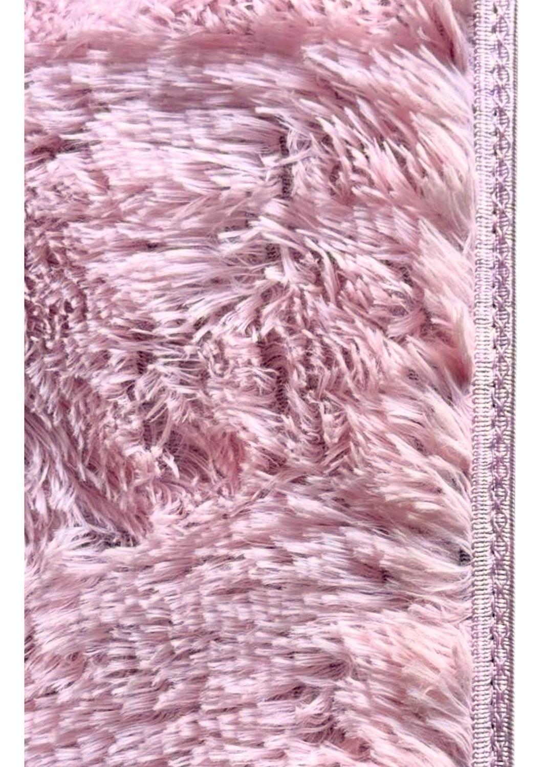 Alfombra Peluda Shaggy Rosa 200x220 Clems-5