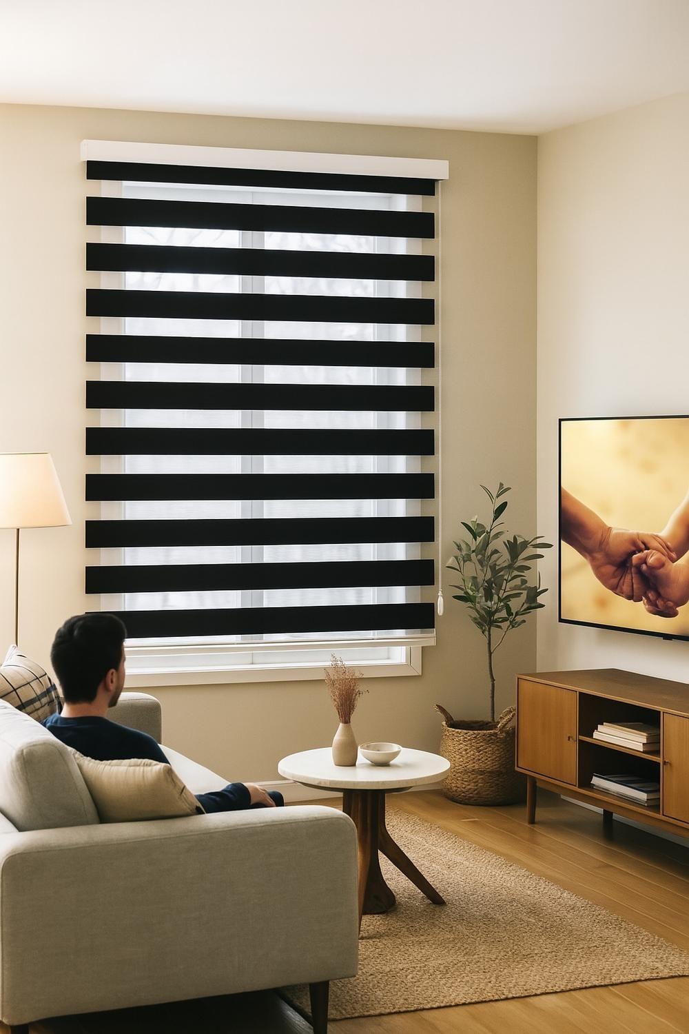 Cortina Roller Duo 105x220 Negro-2