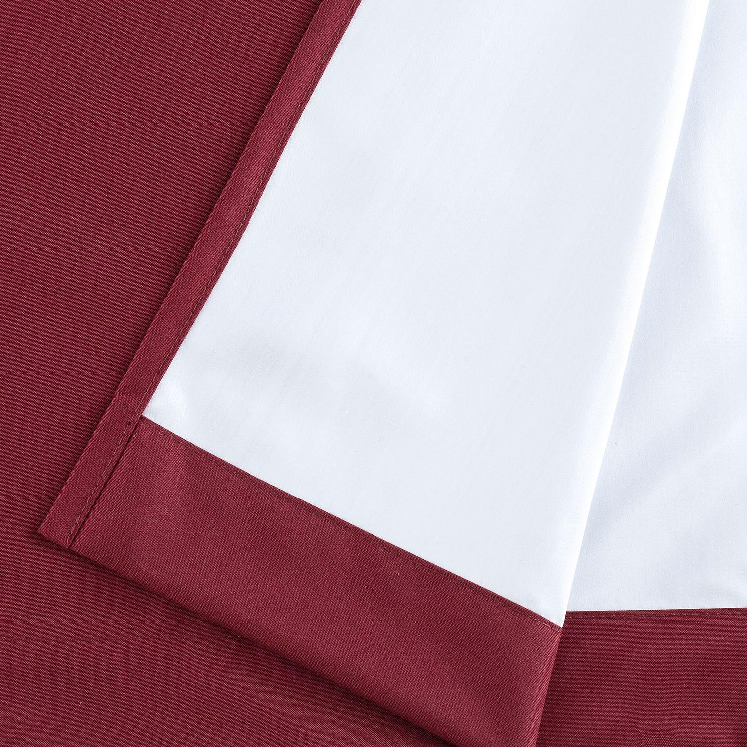 Cortina Tradicional 100% Blackout Rojo-2
