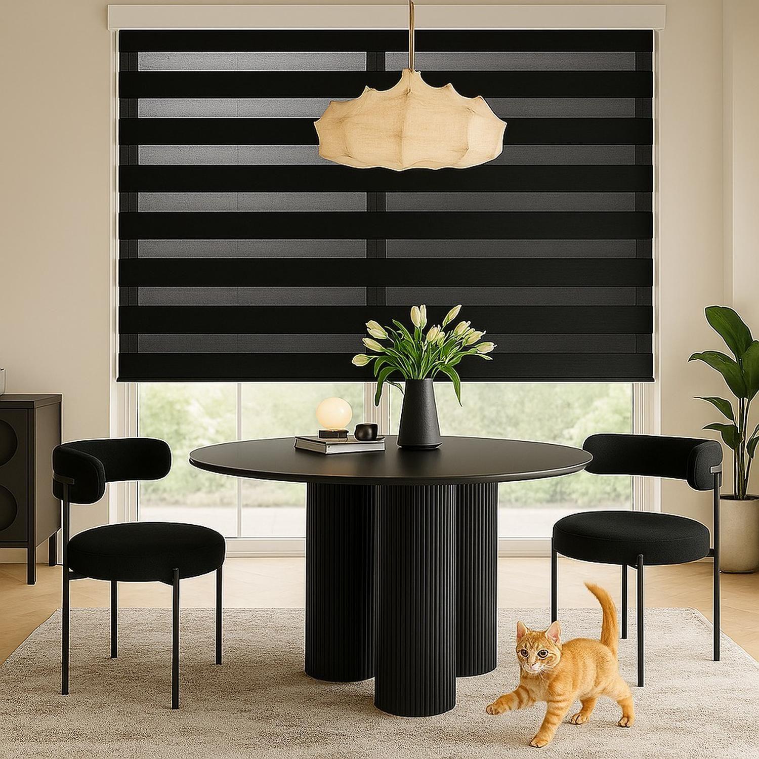 Cortina Roller Duo 060x140 Negro-4