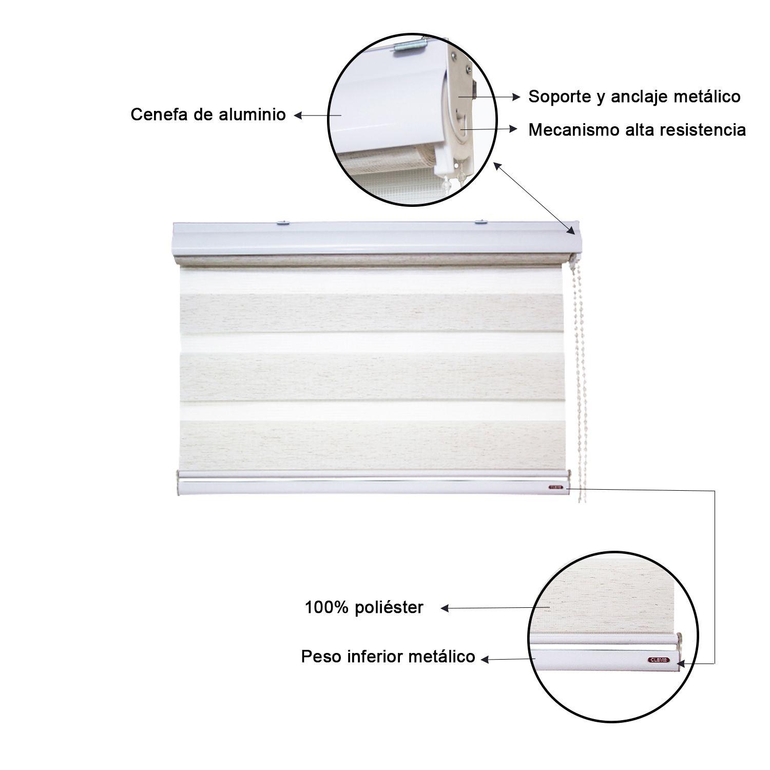 Cortina Roller Duo 165X220 Lino-2