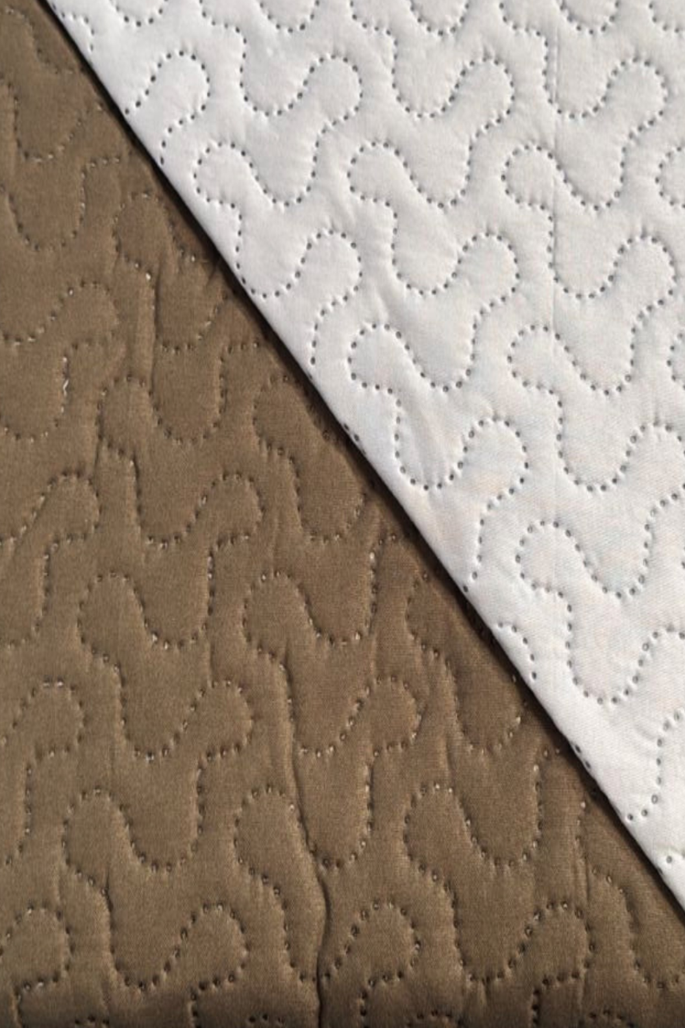 Cubrecama Quilt Reversible King 280x260cm Café-3