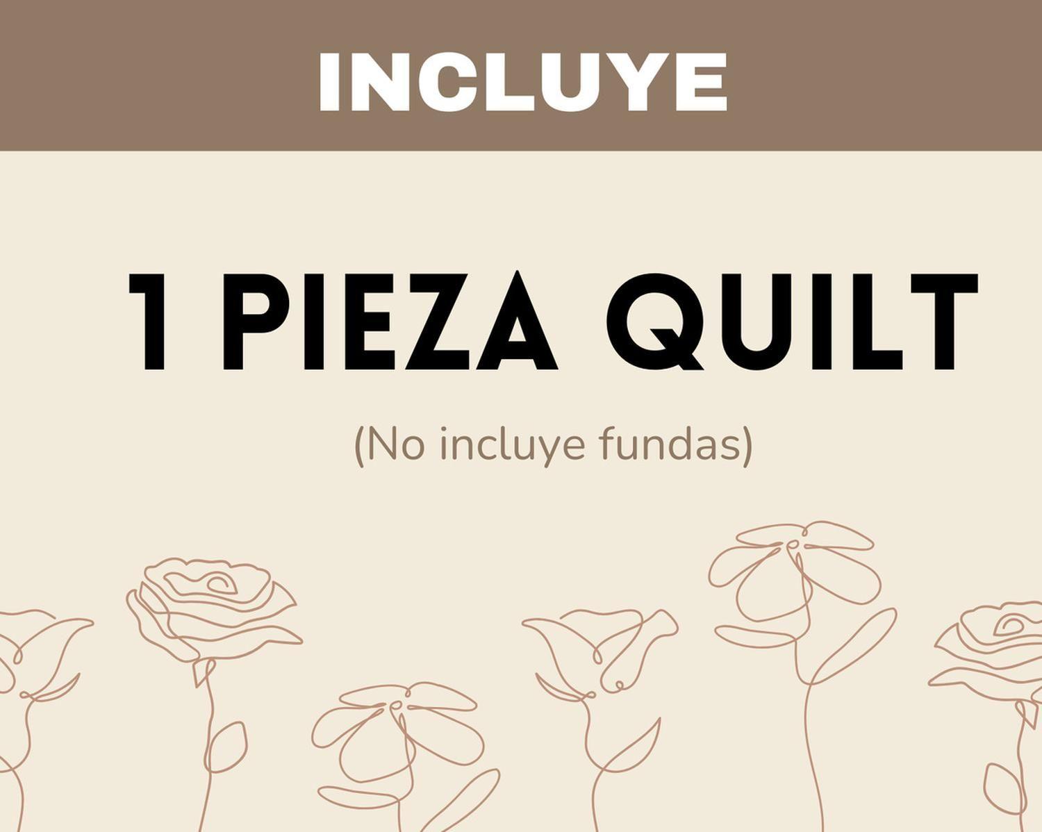 Cubrecama Quilt Reversible 2 Plazas 240x260cm Café-2