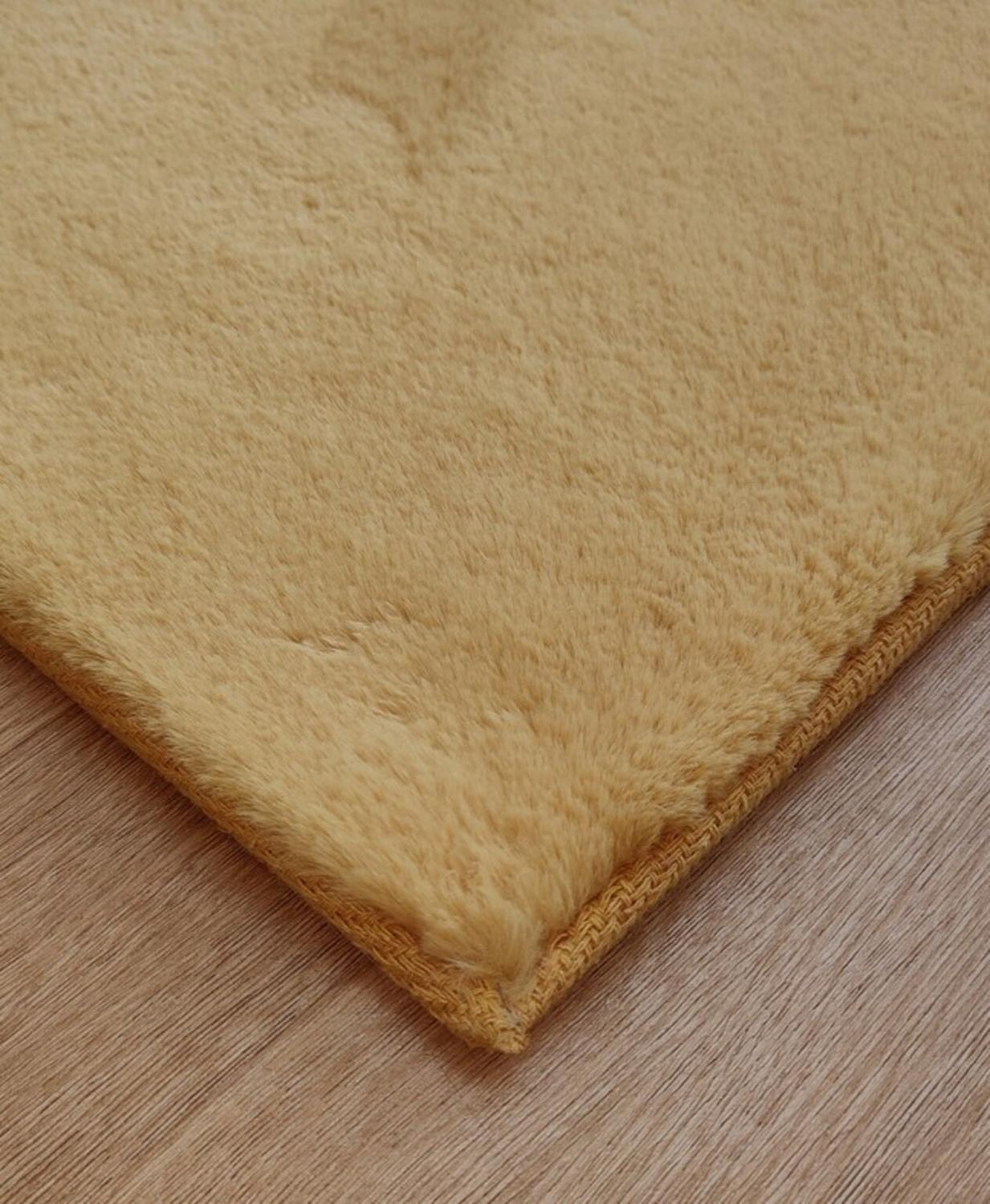 Alfombra Timmy Extra-peluda Lisa Amarillo Gold 55x145-7