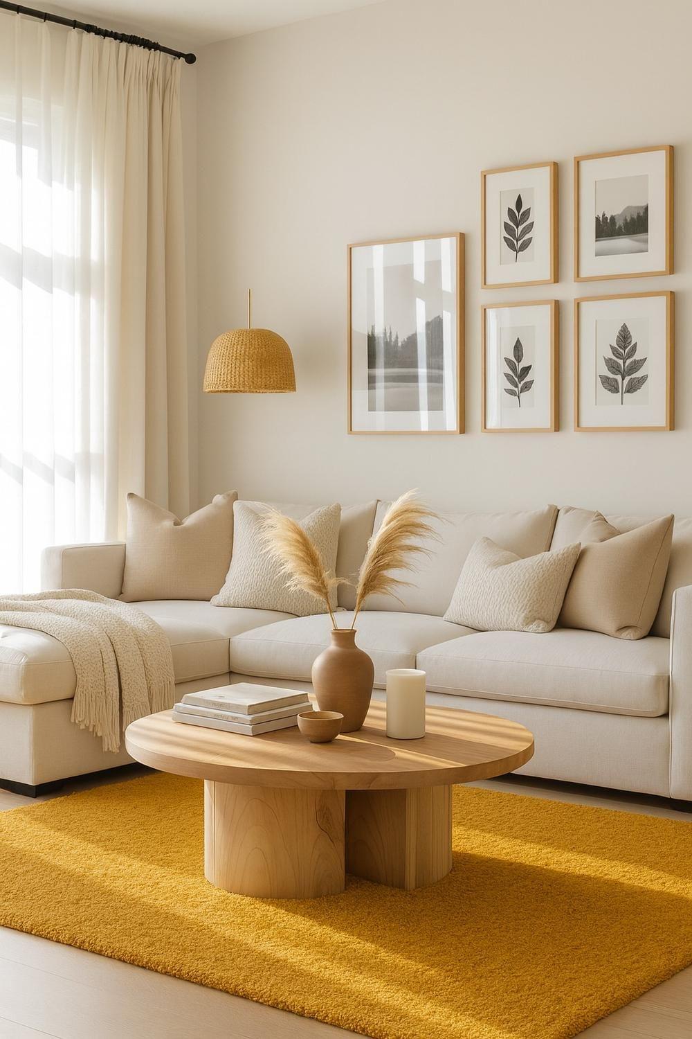 Alfombra Timmy Extra-peluda Lisa Amarillo Gold 55x145-4