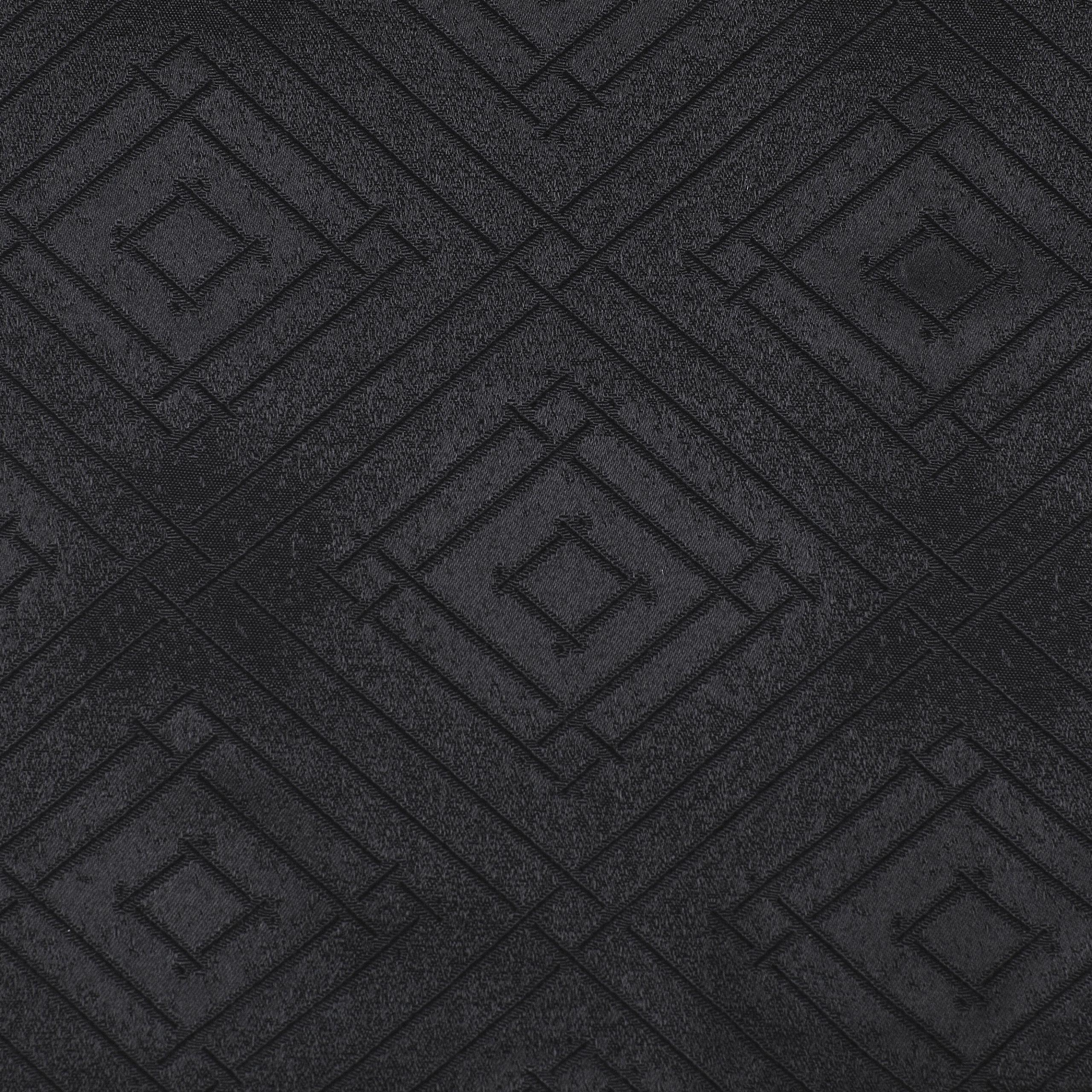 Pack 2 Cortina Tradicional 100% Blackout Geometrica Negra-2