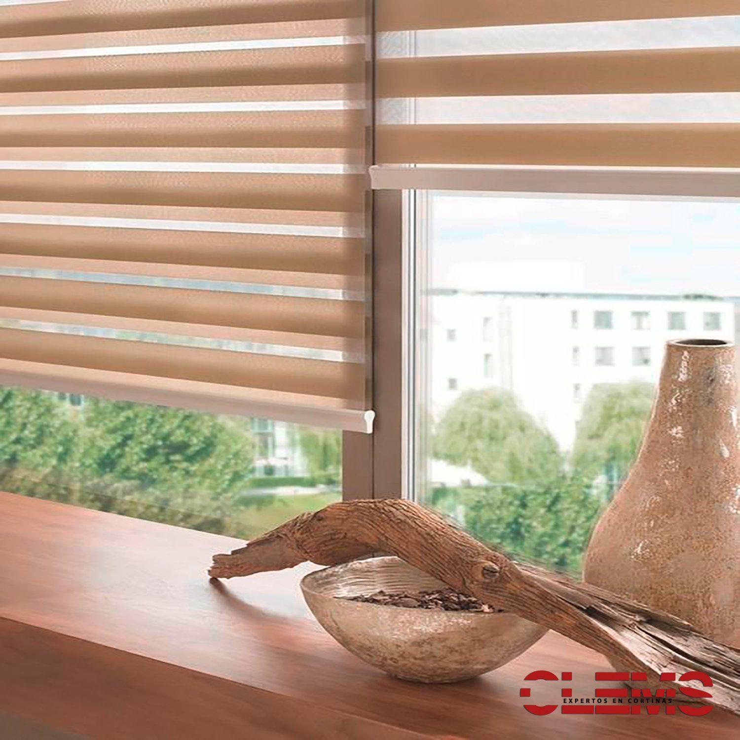 Cortina Roller Duo 105X180 Madera-4